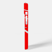 Skiën Ski Boot Rode iPhone Case (Achterkant / Links)