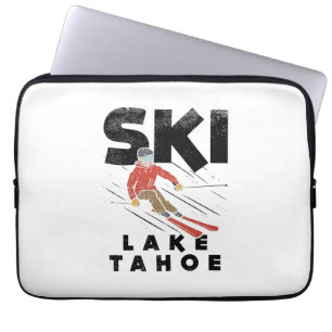 Skiën - Ski Lake Tahoe Laptop Sleeve
