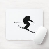Skiën Ski Muismat (Met muis)