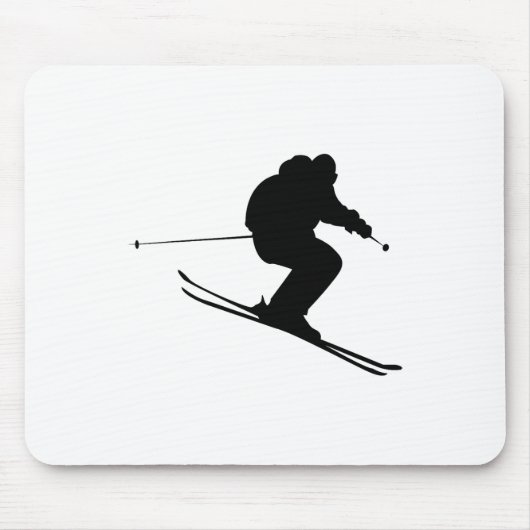 Skiën Ski Muismat (Voorkant)