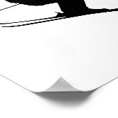 Skiën Ski Poster (Hoek)