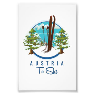 Skien, ski poster logo.