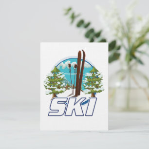 Skien, ski poster logo.
