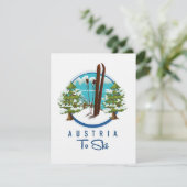 Skien, ski poster logo. (Staand voorkant)