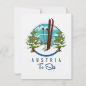 Skien, ski poster logo. (Achterkant)