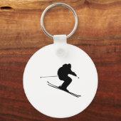 Skiën Ski Sleutelhanger (Voorkant)