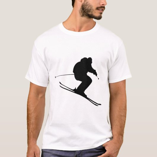 Skiën Ski T-shirt (Voorkant)