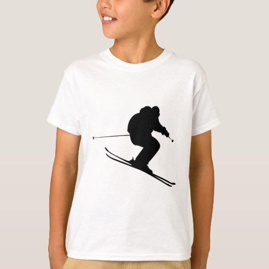 Skiën Ski T-shirt (Voorkant)