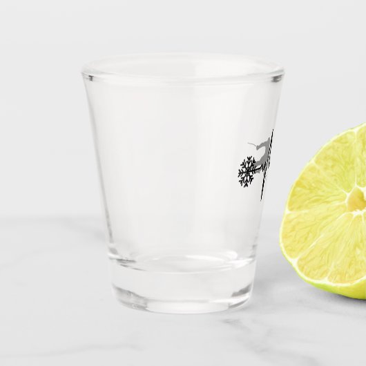 Skiën - Skiën Heartbeat Skier Gift Shot Glas (Links)