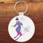 Skiën sleutelhanger (Voorkant)