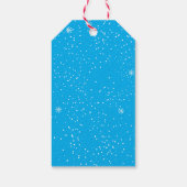 Skiën Sneeuwman Cadeaubijsluiter Cadeaulabel (Achterkant)
