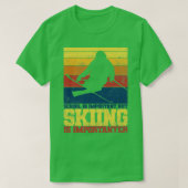 skiën t-shirt (Design voorkant)