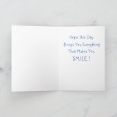 Skiën Verjaardag Wenskaart Kaart (Binnen)