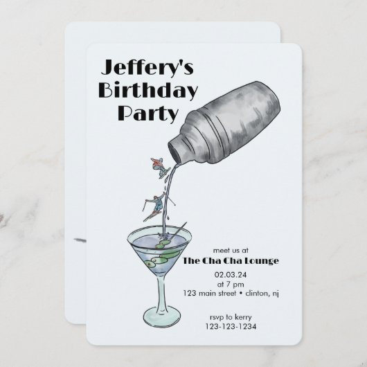 Skiën verjaardag winter volwassen verjaardag kaart (Voorkant / Achterkant)