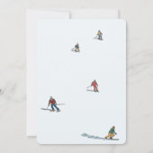 Skiën verjaardag winter volwassen verjaardag kaart (Achterkant)