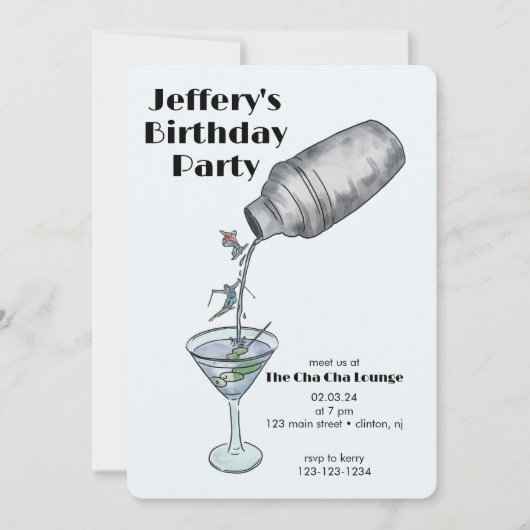 Skiën verjaardag winter volwassen verjaardag kaart (Voorkant)