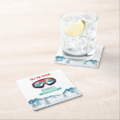 Skiën Verjaardagsfeest Slopes Ski Snowboard Kartonnen Onderzetters (Insitu)