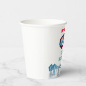 Skiën Verjaardagsfeest Slopes Ski Snowboard Papieren Bekers (Rechts)