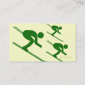 Skiën Visitekaartjes (Achterkant)