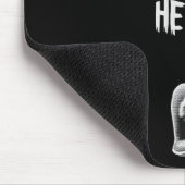 Skiën voedt mijn hart berg helling sneeuw avontuur muismat (Hoek)