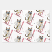 Skiën voor bruid op de helling inpakpapier vel (Voorkant)