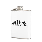 Skiën voor kerstevolutie skieier heupfles (Links)