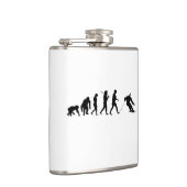 Skiën voor kerstevolutie skieier heupfles (Rechts)