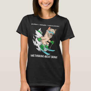 Skiën voor mannen Ski Freestyle Skier Snowboard T-shirt