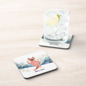 Skiën voor vrijgezellenfeest Siamese kat liefhebbe Bier Onderzetter (Rechterzijde)