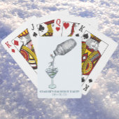 Skiën vrijgezellenfeest pokerkaarten