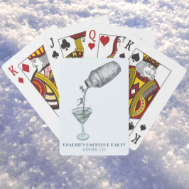 Skiën vrijgezellenfeest pokerkaarten