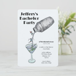 Skiën vrijgezellenfeest weekend kaart