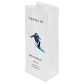 Skiën Wijn Cadeautas (Achterkant Gekanteld)