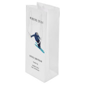 Skiën Wijn Cadeautas (Voorkant Gekanteld)