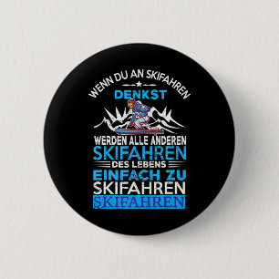 SKIËN winter voor skiërs Ronde Button 5,7 Cm