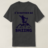 Skiën Wintersport 1 T-shirt (Design voorkant)