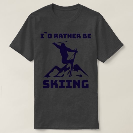 Skiën Wintersport 1 T-shirt (Design voorkant)