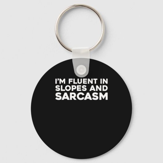 Skiën - Wintersport Skiën 1 Sleutelhanger (Voorkant)