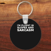 Skiën - Wintersport Skiën 1 Sleutelhanger (Voorkant)