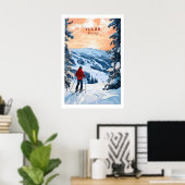 Skiën Ylläs Noorwegen Poster 1 (Thuiskantoor)