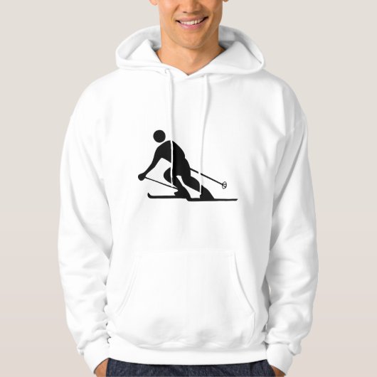 Skien - zwart hoodie (Voorkant)