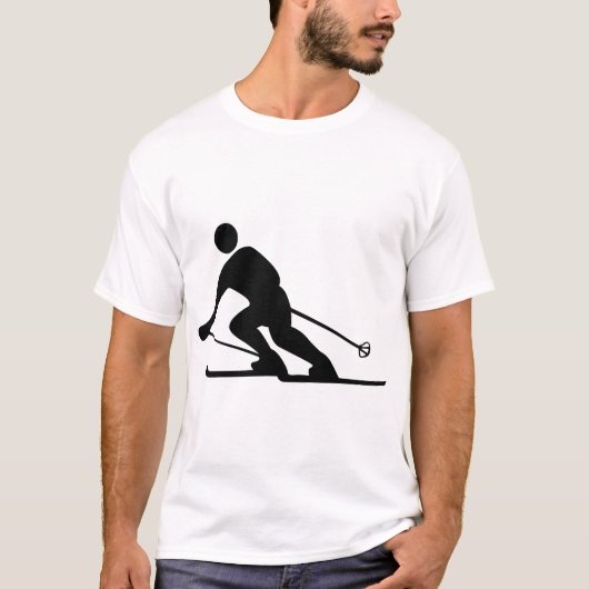 Skien - zwart t-shirt (Voorkant)