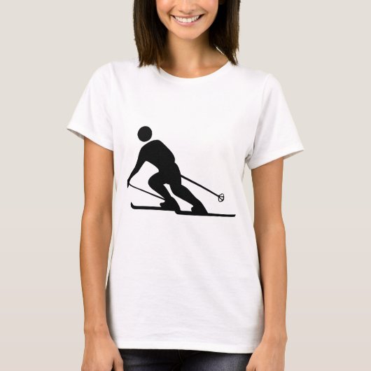 Skien - zwart t-shirt (Voorkant)