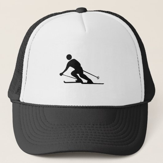 Skien - zwart trucker pet (Voorkant)