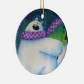 Skiend Beer keramisch Ornament (Rechts)