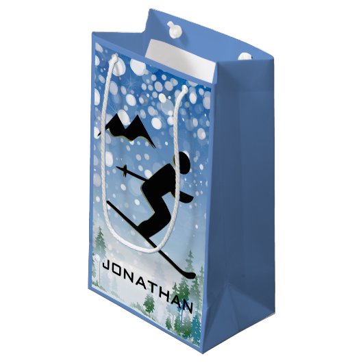 Skiend Design Gift Bag Klein Cadeauzakje (Voorkant Gekanteld)