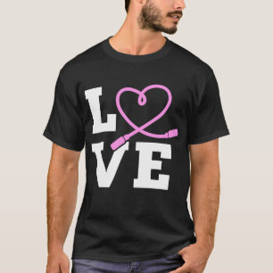 Skiend Jumping Sports op LOVE Jump Rope T-shirt