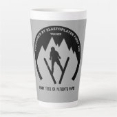 Skiend ongeval komt snel goed latte mok (Voorkant)