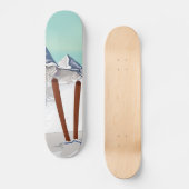 Skiënde Bergen Persoonlijk Skateboard (Voorkant)