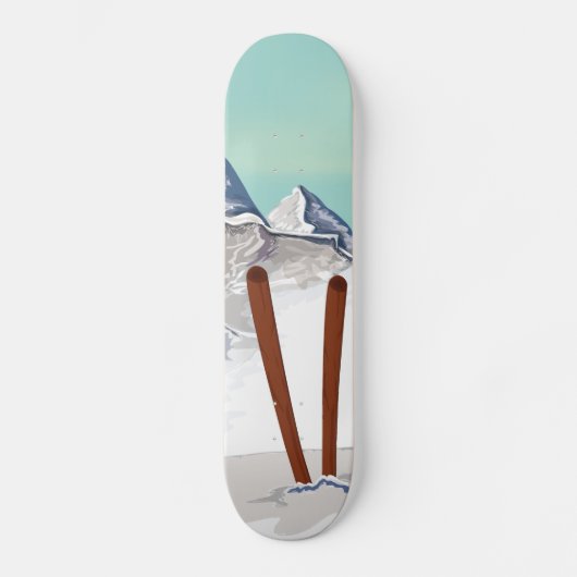 Skiënde Bergen Persoonlijk Skateboard (Voorkant)